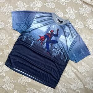 Vintage 2002 Spider-Man Movie All Over Print Tee Size XL